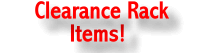 Clearance rack items